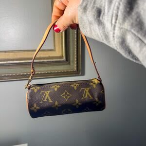 Designer Style Monogram Papillon Mini Pochette Barrel Bag Micro Accessory